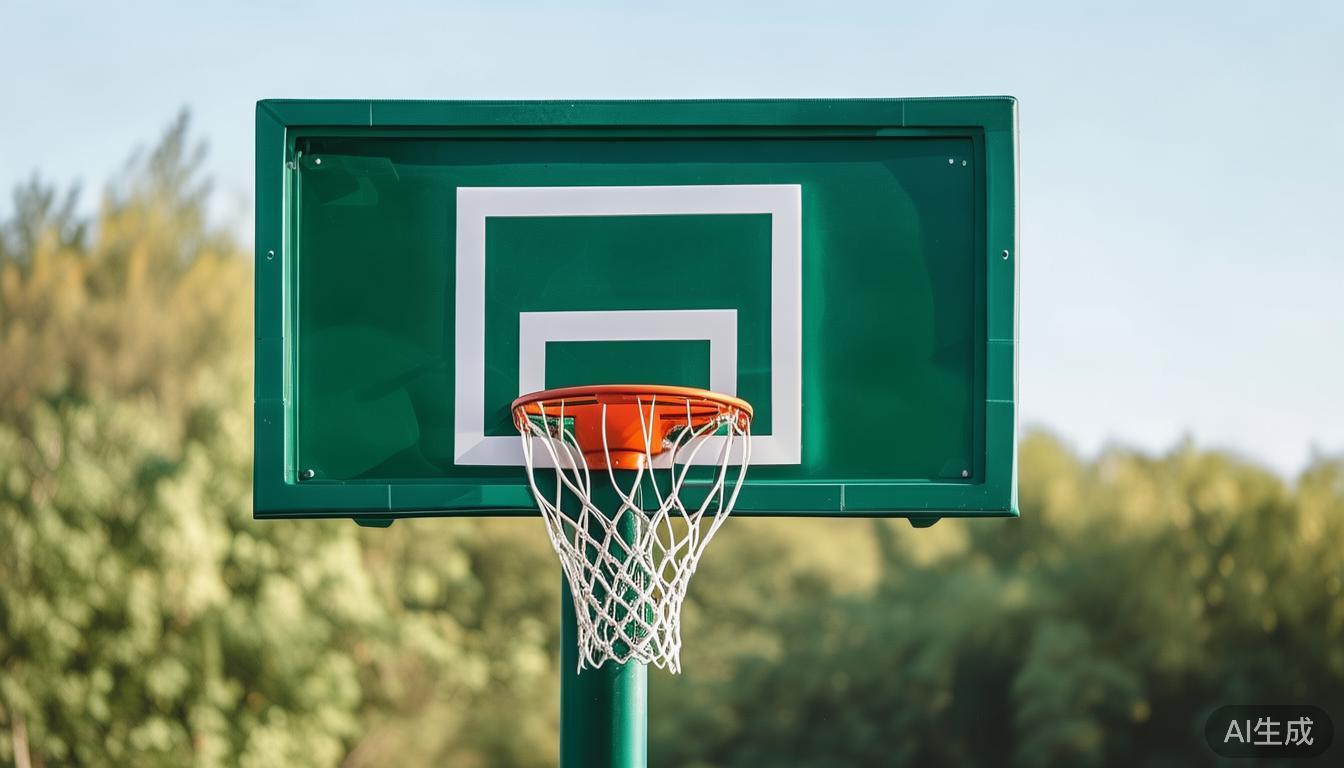 此外，篮球板采用环保耐磨的高密度塑料材质，不仅轻巧
